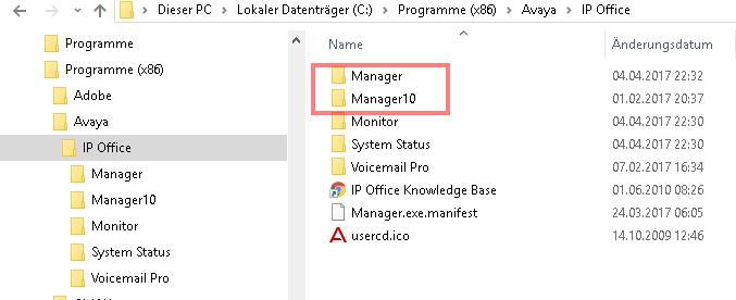 Many IP Office Manager versions on one computer - Blog: Florian Wilke