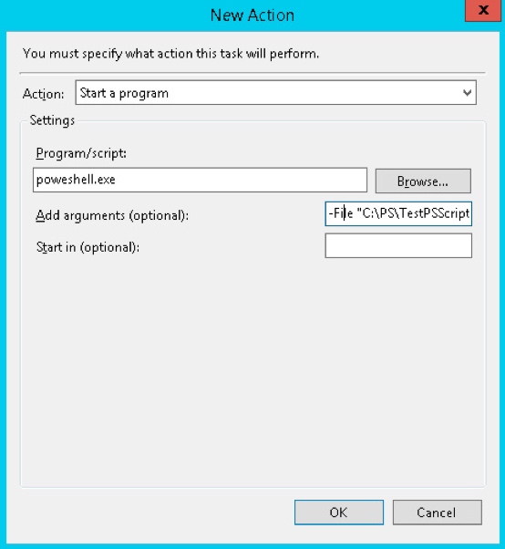 Execute Command' or 'Execute Windows PowerShell script' task is