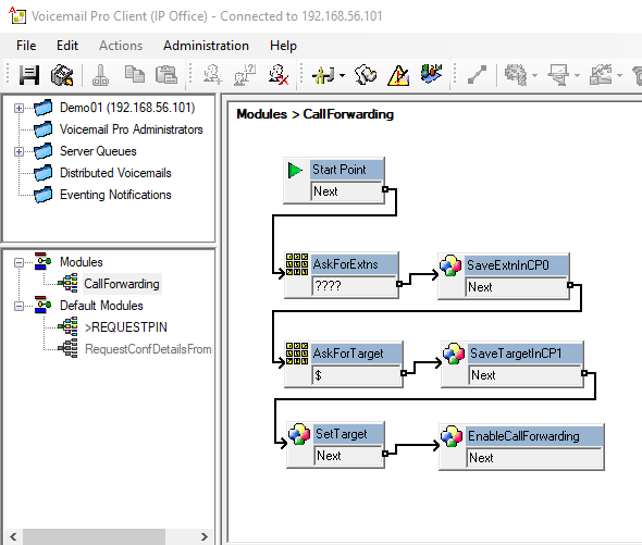 Call forwarding module