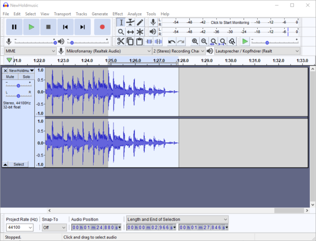 How to create IP Office holdmusic - Blog: Florian Wilke